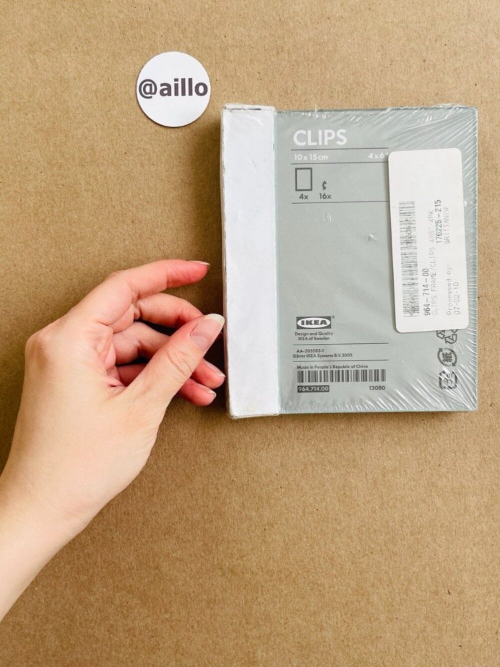 IKEA CLIPS Borderless glass picture frames, clear